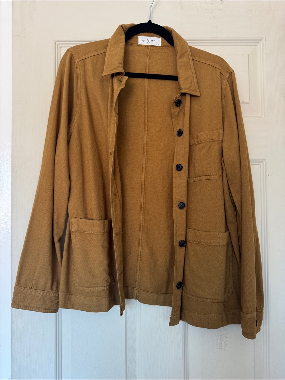 Carly Jean Los Angeles Women's Tan Shirt Jacket